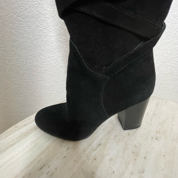 Sam Edelman boots thigh high Sable suede black sz 6 - Picture 4 of 13